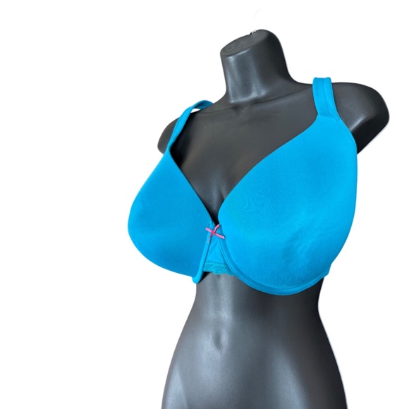 Cacique Lightly Lined Full Coverage Teal Blue  Bra Women's Size 44DDD - Picture 6 of 15